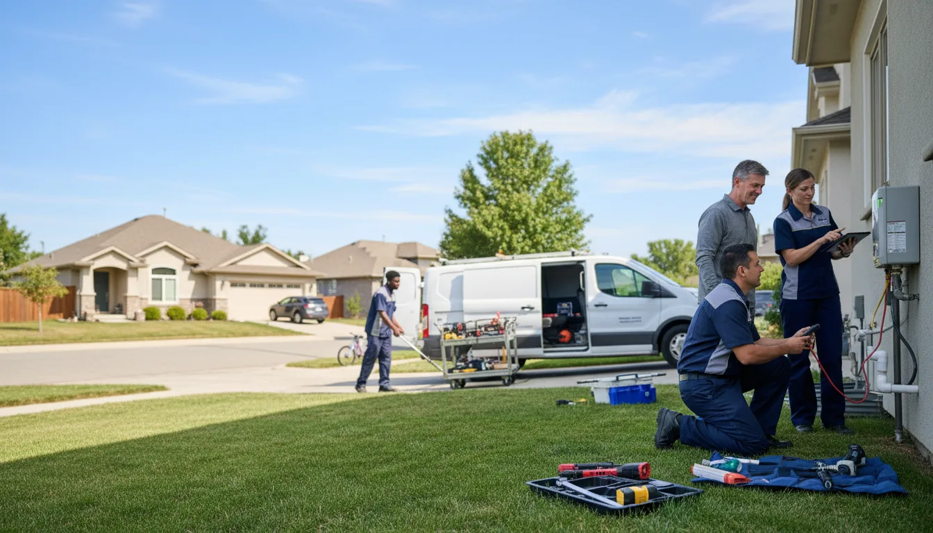 Tankless water heater service in Columbus, PA